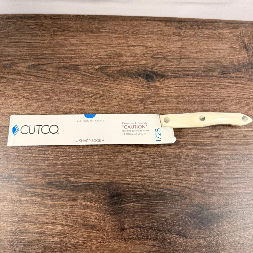 Cutco 1725 JJ 9.25 Inch French Chef Knife Pearl Handle Made in USA
